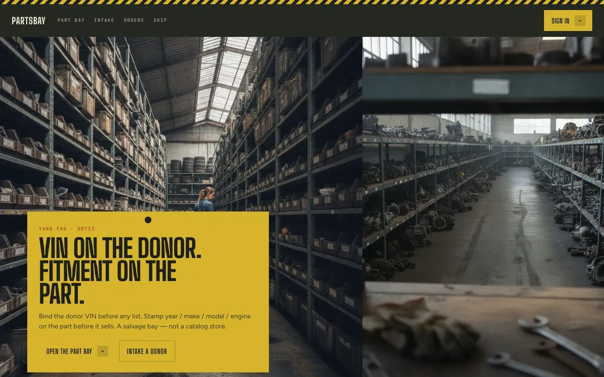 Recycler operations landing page